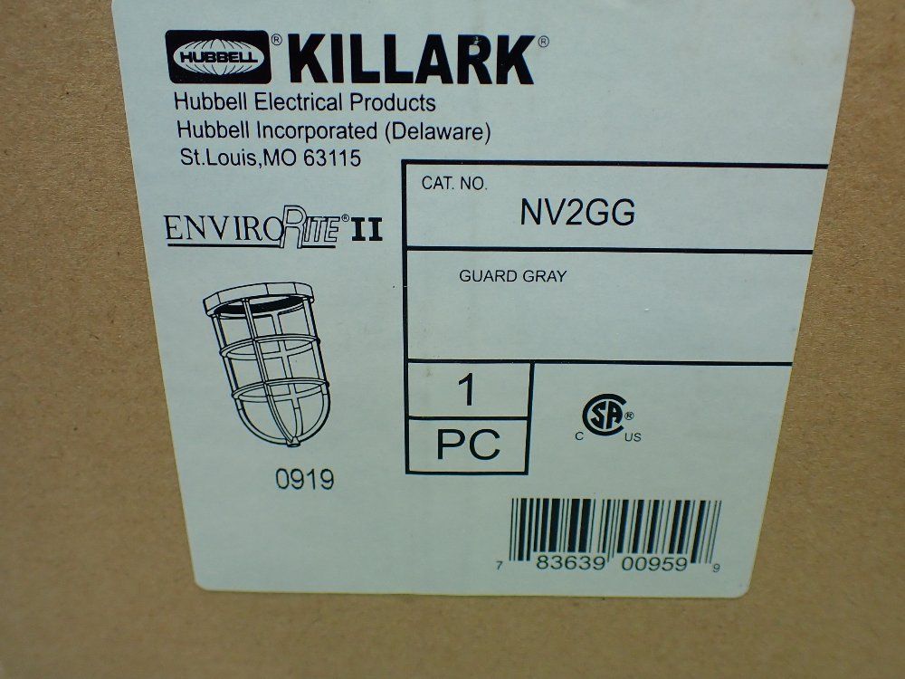Killark Incandescent Pendant W Tempered Globe And Guard