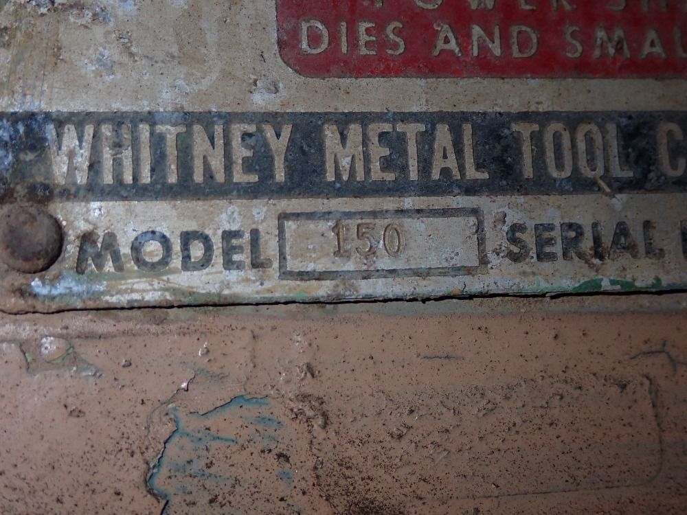 Whitney Jensen Punch Press