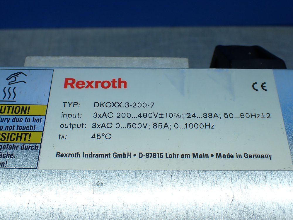 Rexroth Servo Drive - Dkc03.3-200-7-fw