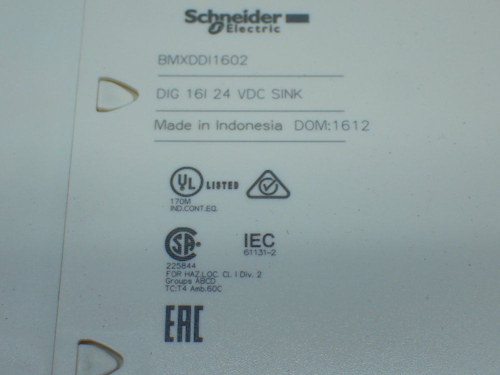 Schneider Electric Modicon Discrete Input Module. - Bmxddi1602