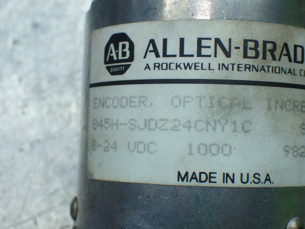 Allen-bradley 845h-sjdz24cny1c Optical Incremental Encoder - 845h-sjdz24cny1c