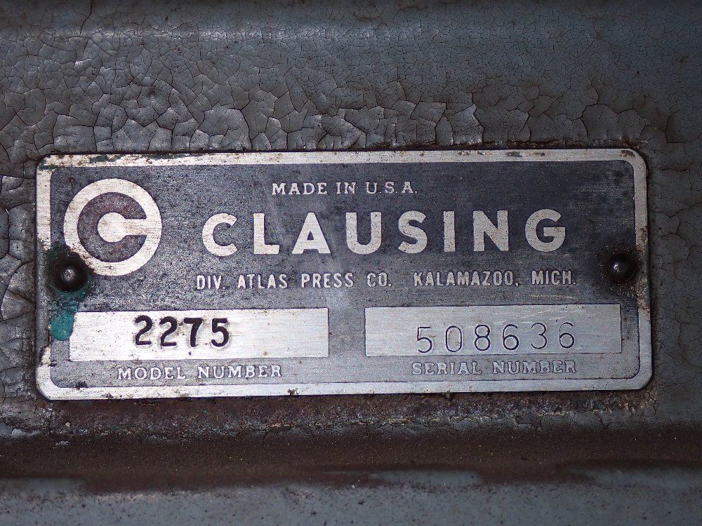 Clausing 10" Drill Press - 2275