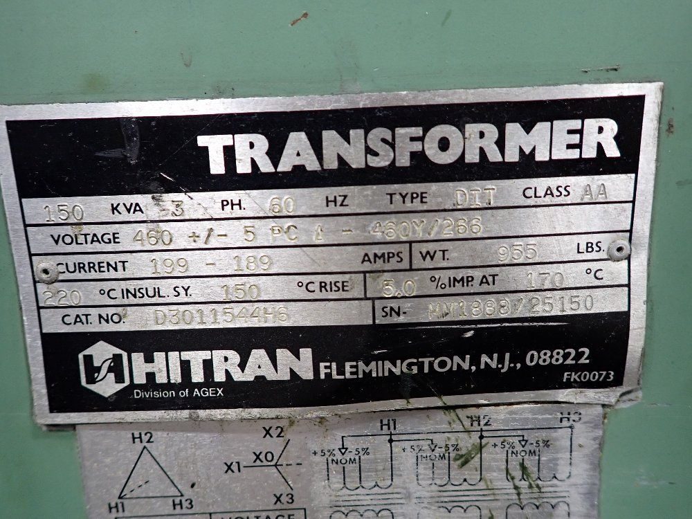 Hitran 150 Kva 150 Kva Transformer - D3011544h6