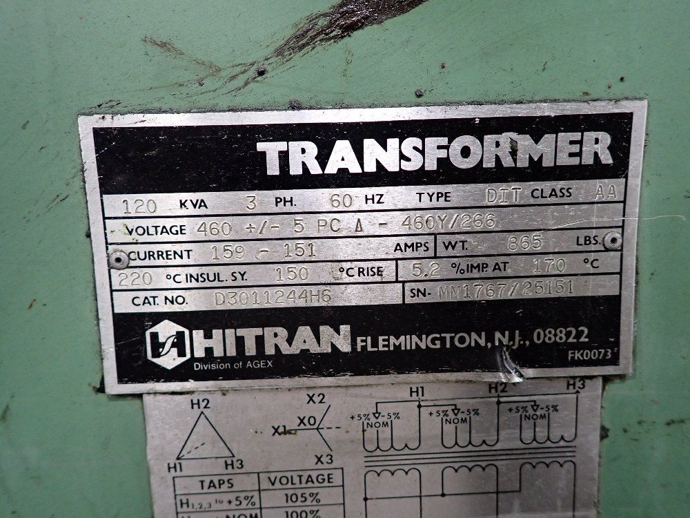 Hitran 120 Kva 120 Kva Transformer - D3011244h6