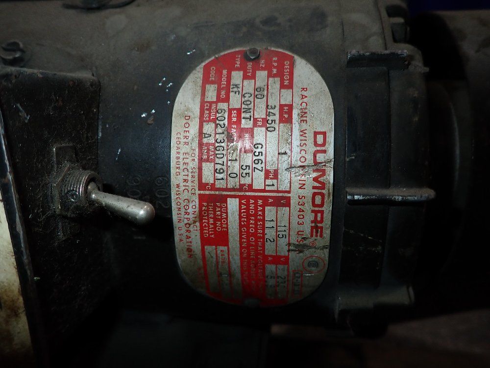 Dumore 1 Hp Tool Post Grinder - 12-010