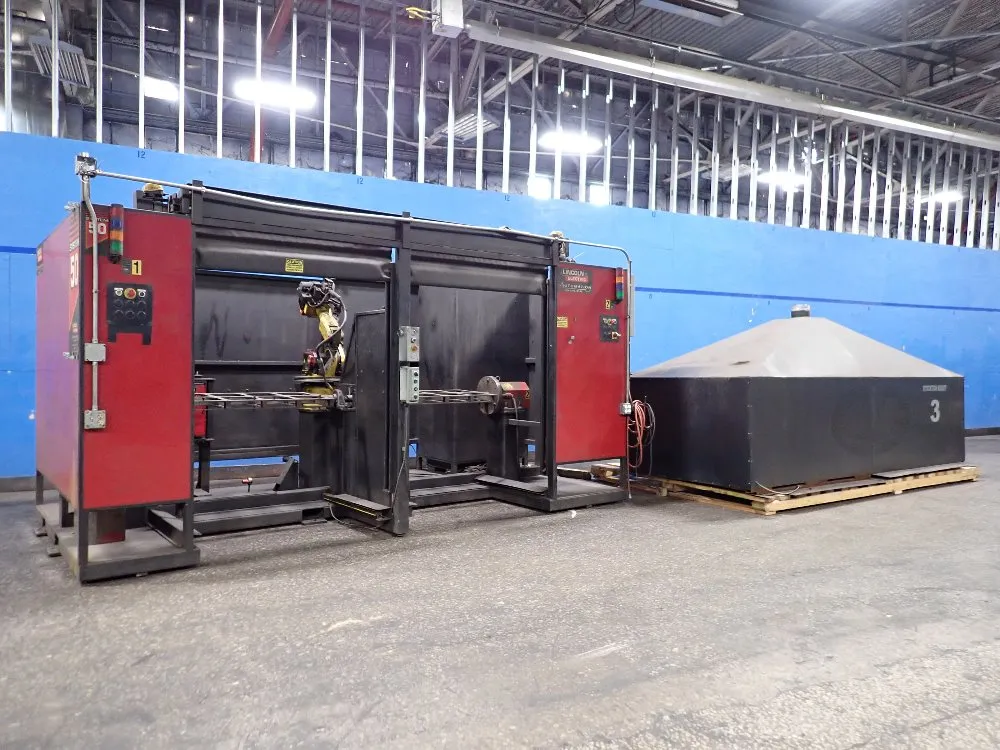 2006 FANUC/LINCOLN ELECTRIC ARC MATE 100IB ROBOT WELDING CELL