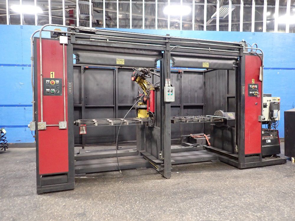 Fanuclincoln Electric 2007 Fanuclincoln Electric Arc Mate 100ibe Robot Welding Cell