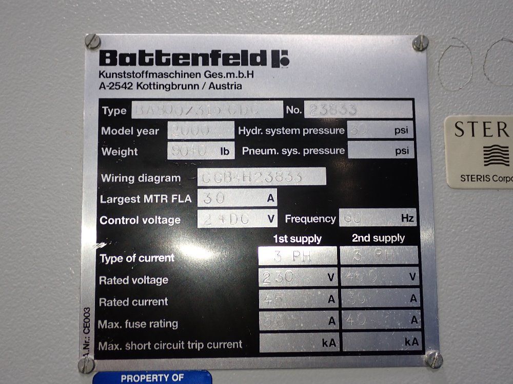 Battenfeld Injection Molder