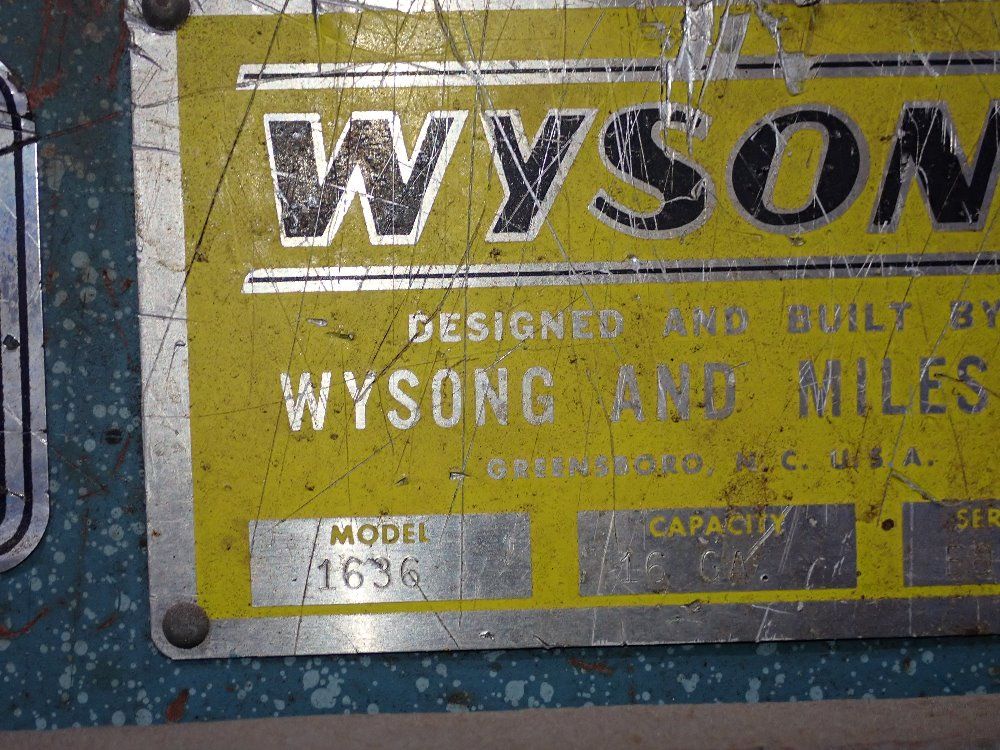 Wysong 16 Ga X 37" Shear - 1636