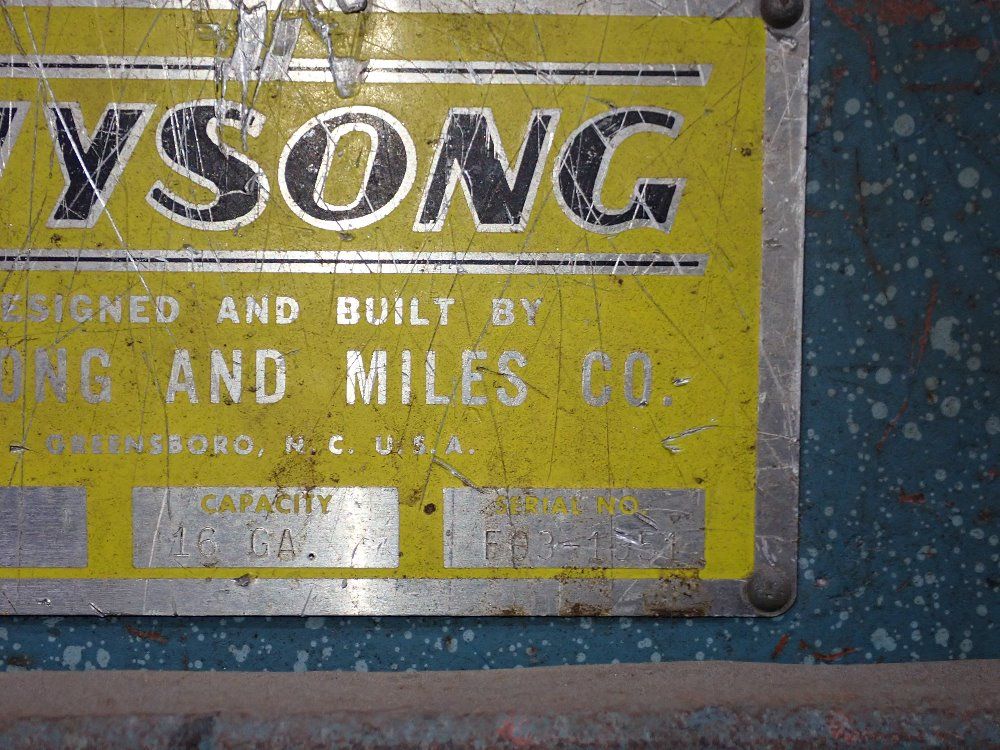 Wysong 16 Ga X 37" Shear - 1636