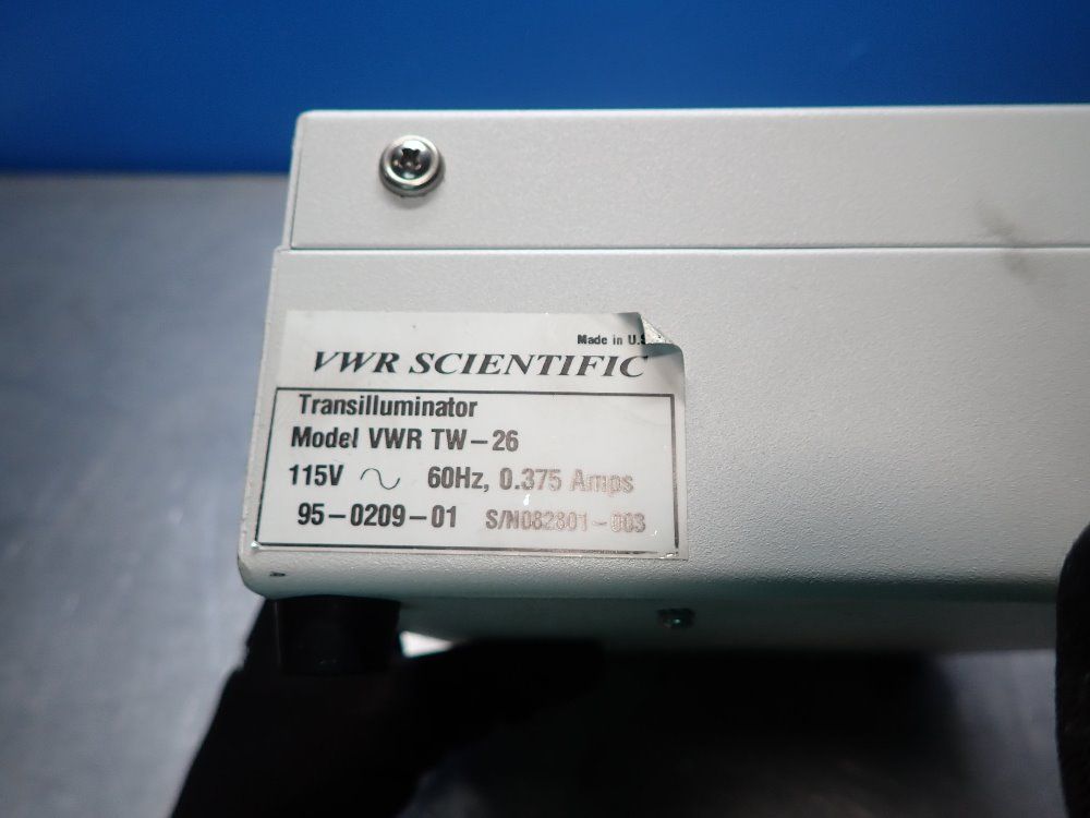 Vwr Scientific Products 115v, 60hz, 0.375 Amps Transilluminator (powers On) - Vmr Tw-26