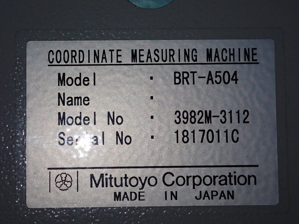 Mitutoyo  Mitutoyo  Brighta504 Cmm