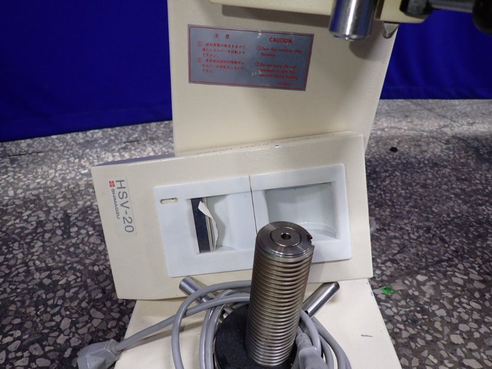 Shimadzu Corporation 1993 Shimadzu Corporation Hsv-20 Hardness Tester - Hsv-20