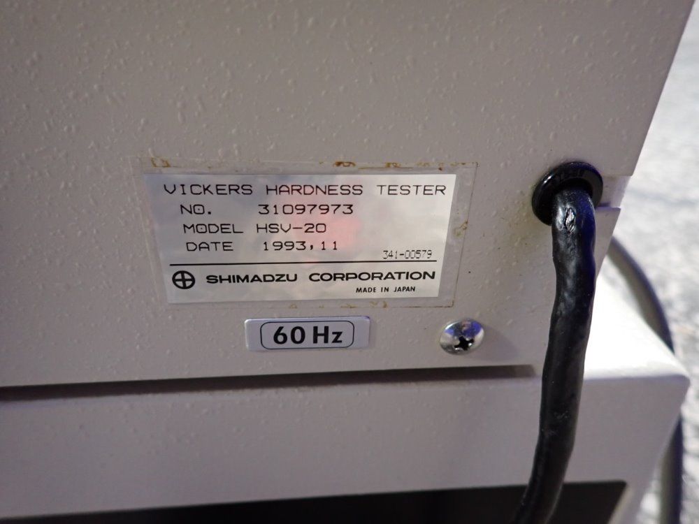 Shimadzu Corporation 1993 Shimadzu Corporation Hsv-20 Hardness Tester - Hsv-20