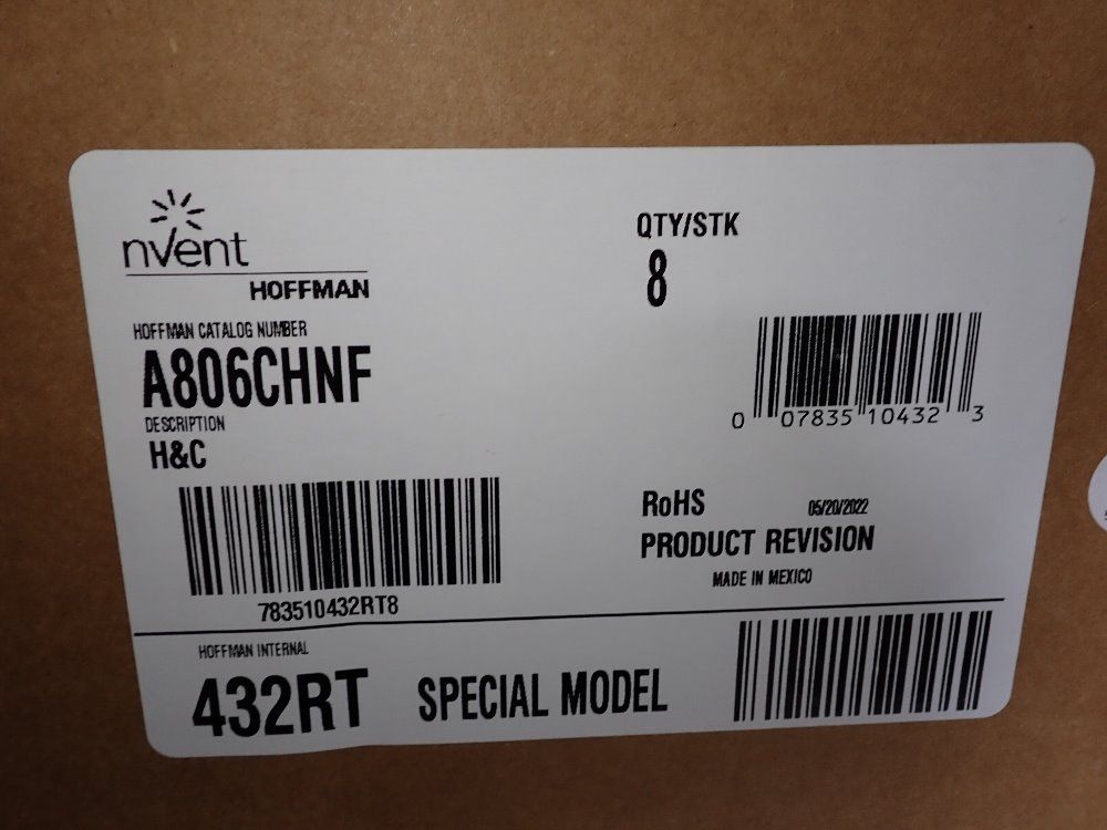 Nvent Aprox. 5 1/2" X 7 1/2" X 3" Electrical Enclosures - A806chnf