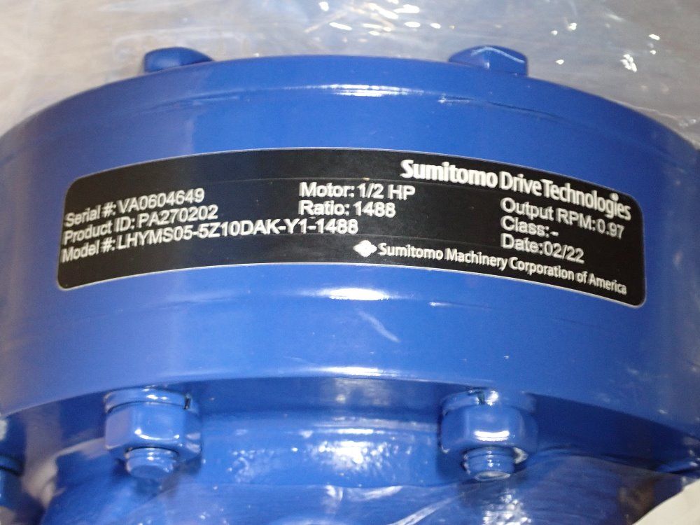 Sumitomo 1/2 Hp Gear Drive - Lhyms05-5z10dak-y1-1488