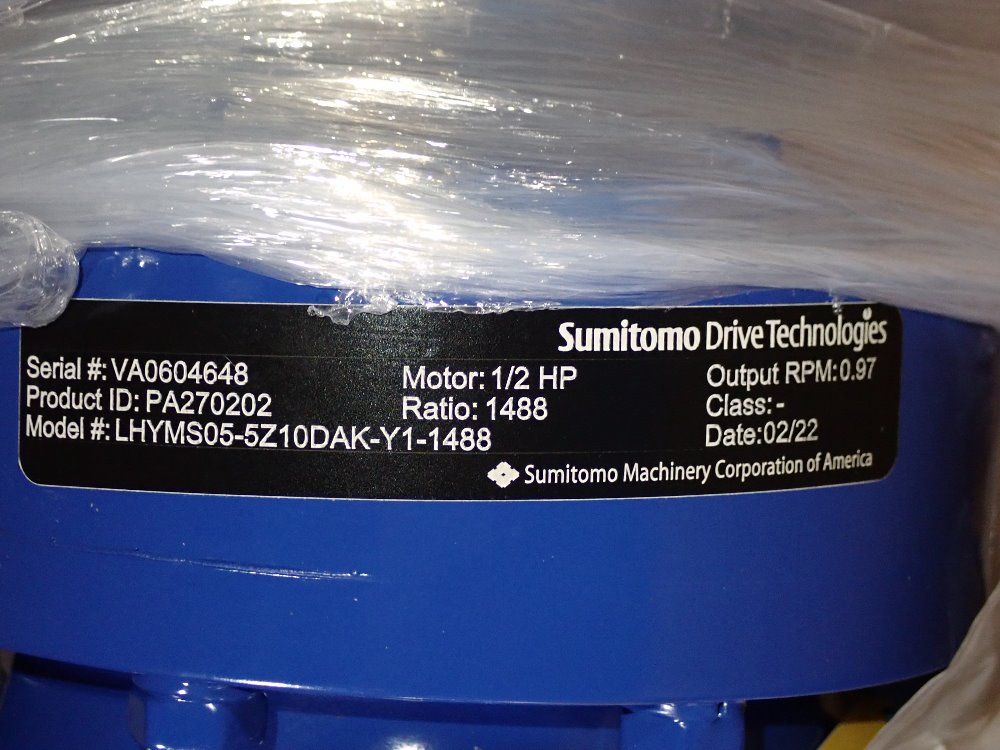 Sumitomo 1/2 Hp Gear Drive - Lhyms05-5z10dak-y1-1488