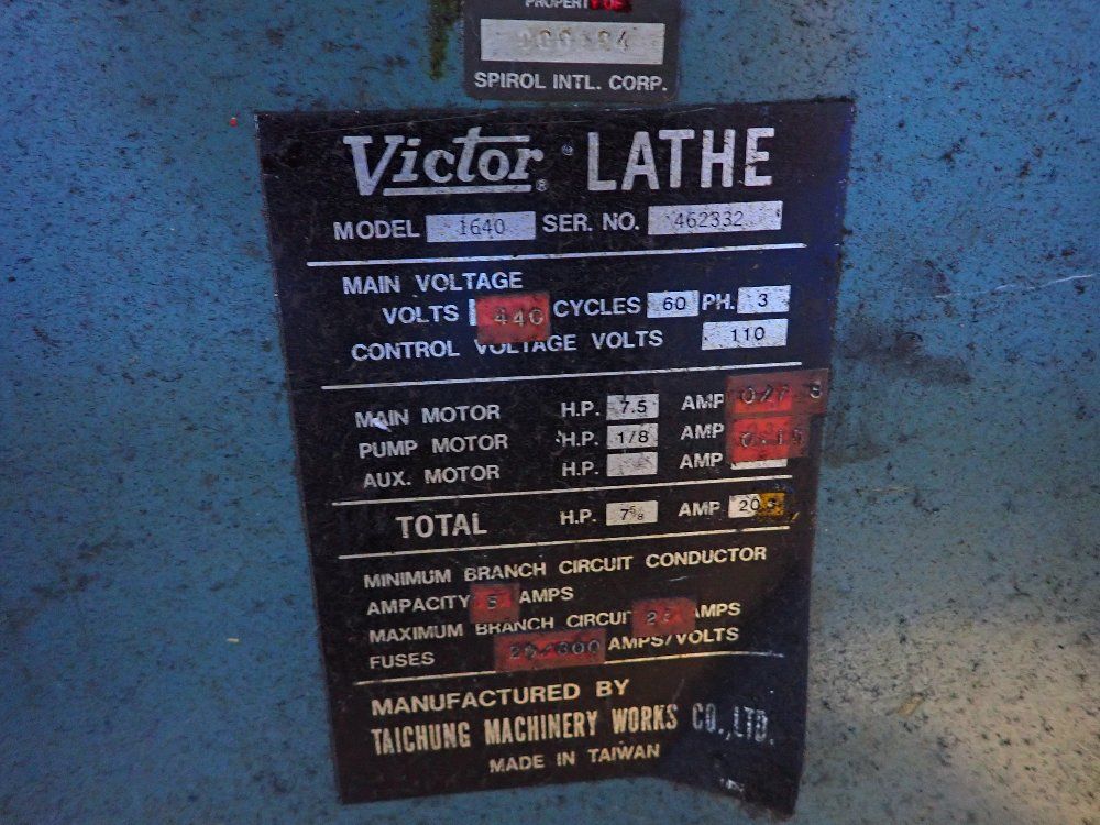 Victor Victor 1640 Lathe 