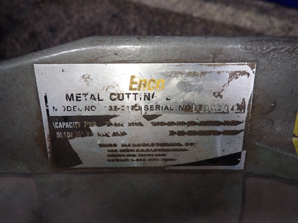 Enco Horizontal Bandsaw