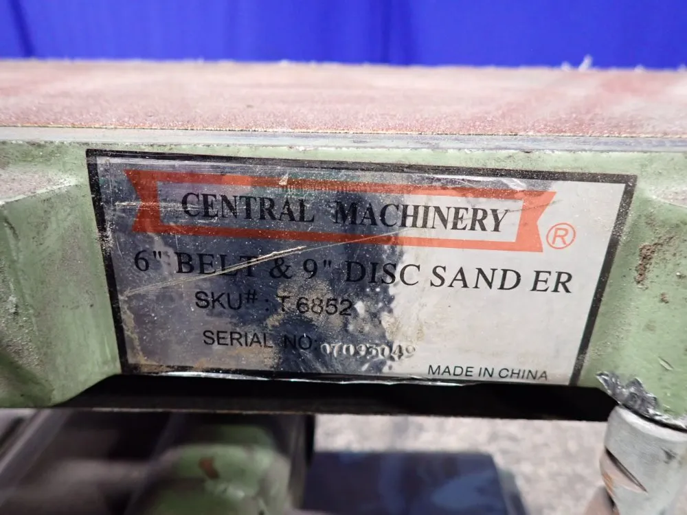 Central Machinery 6"x9" Belt & Disc Sander - T6852