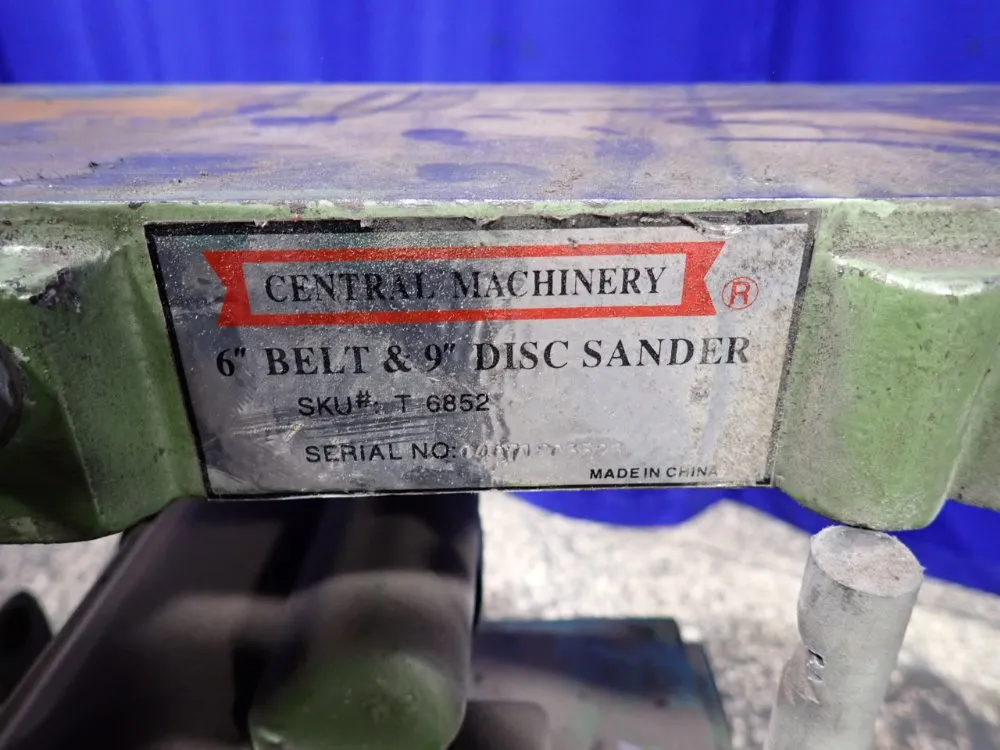 Central Machinery 6"x9" Belt & Disc Sander - T6852