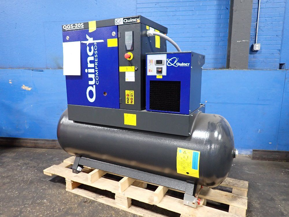 Quincy 15 Kw Air Compressor - Qgs20sd T120