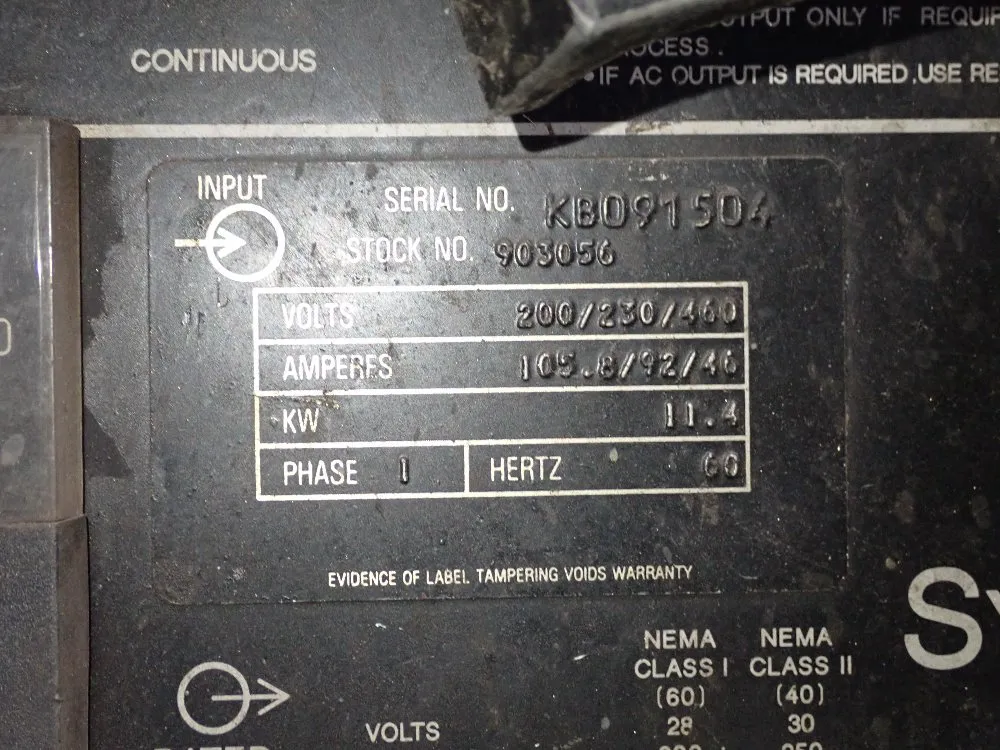 Miller 250 Amp Welder - Syncrowave 250