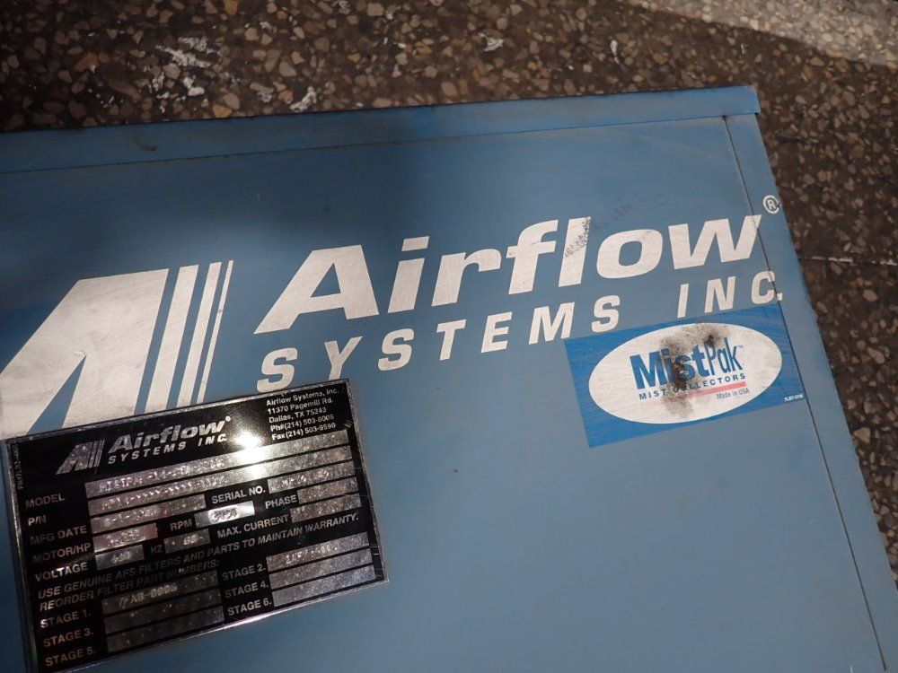 Airflow Systems 1.5 Hp Mist Collector - Mistpak-14-std-blwr