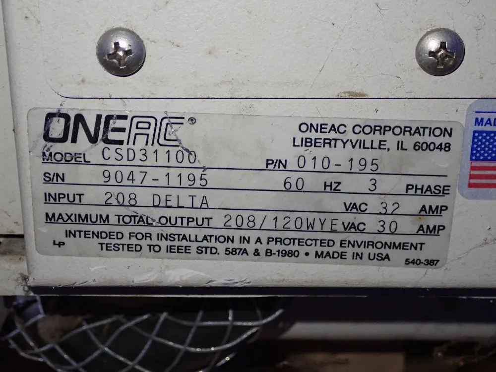 Oneac Power Supply - Csd31100