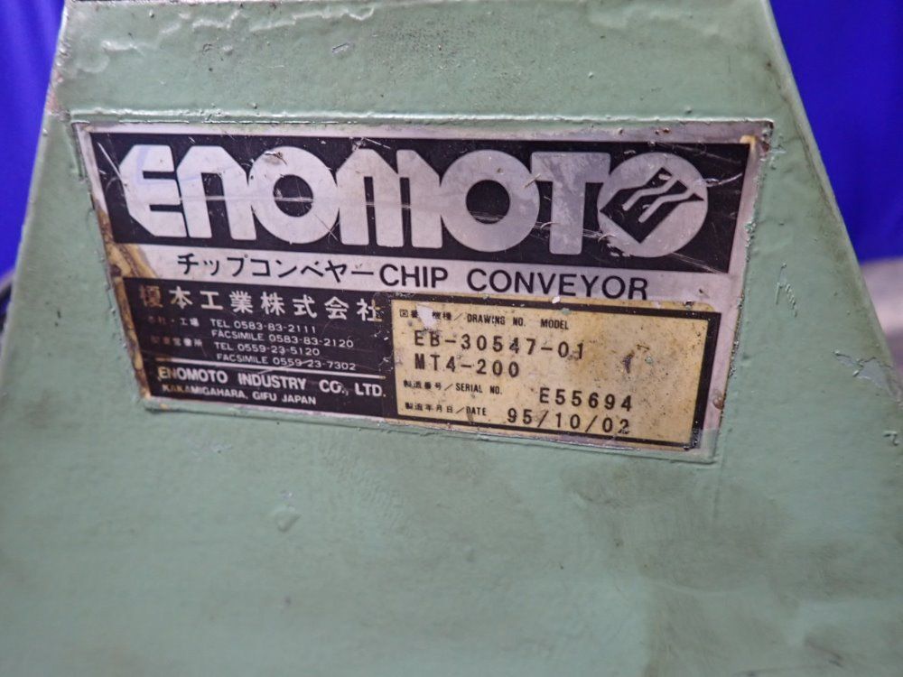 Enomoto Incline Chip Conveyor - Eb-30547-01mt4-200