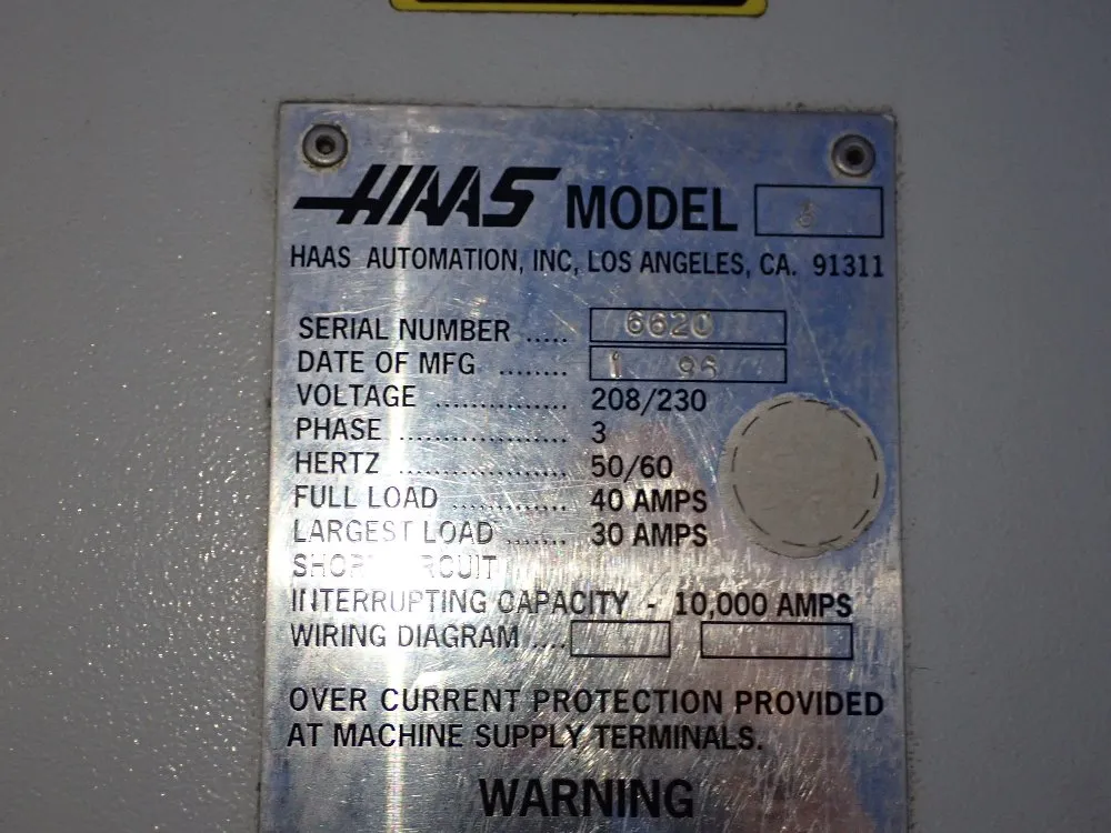 Haas 18" X 48" Cnc Vmc - Vf-3