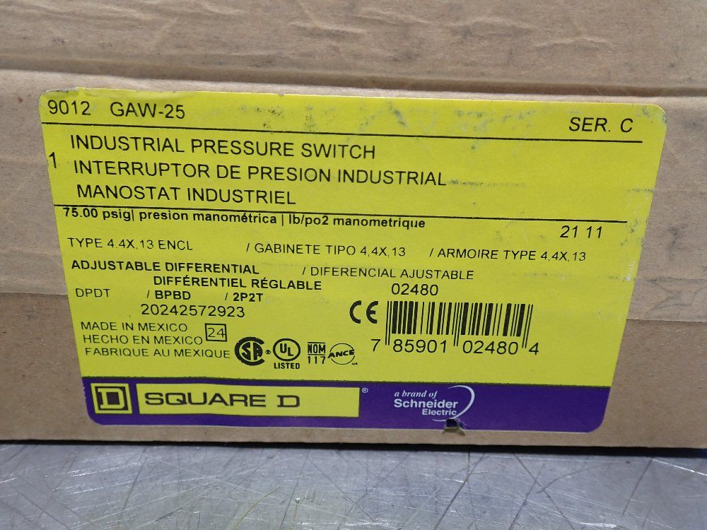 Square D Pressure Switch