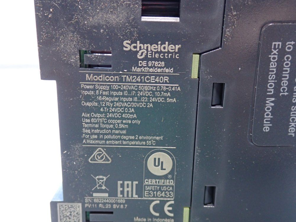 Schneider Electric Plc Module - Tm241ce40r