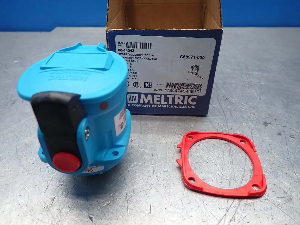 Meltric 20 Amp, 480 Vac Receptacle / Connector - 63-14043