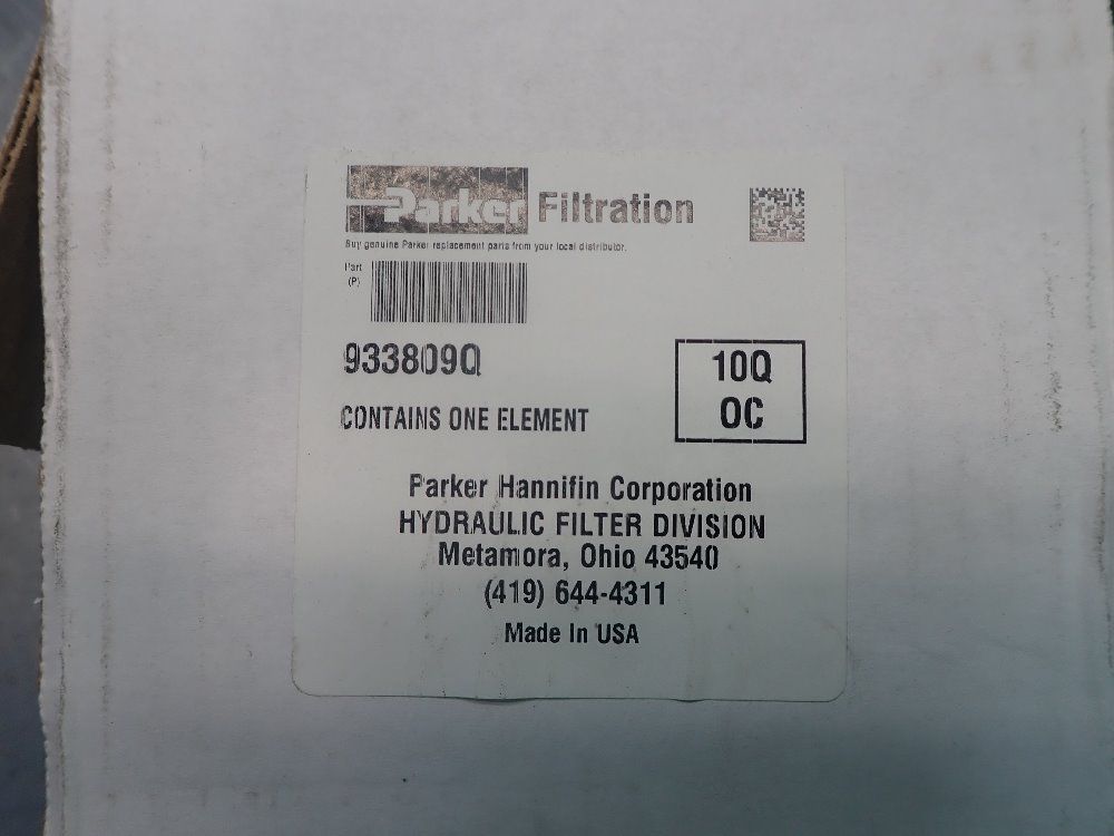 Parker Replacement Hydraulic Filter Element - 933809q