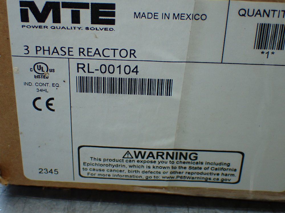 Mte 3-phase Reactor - Rl-00104