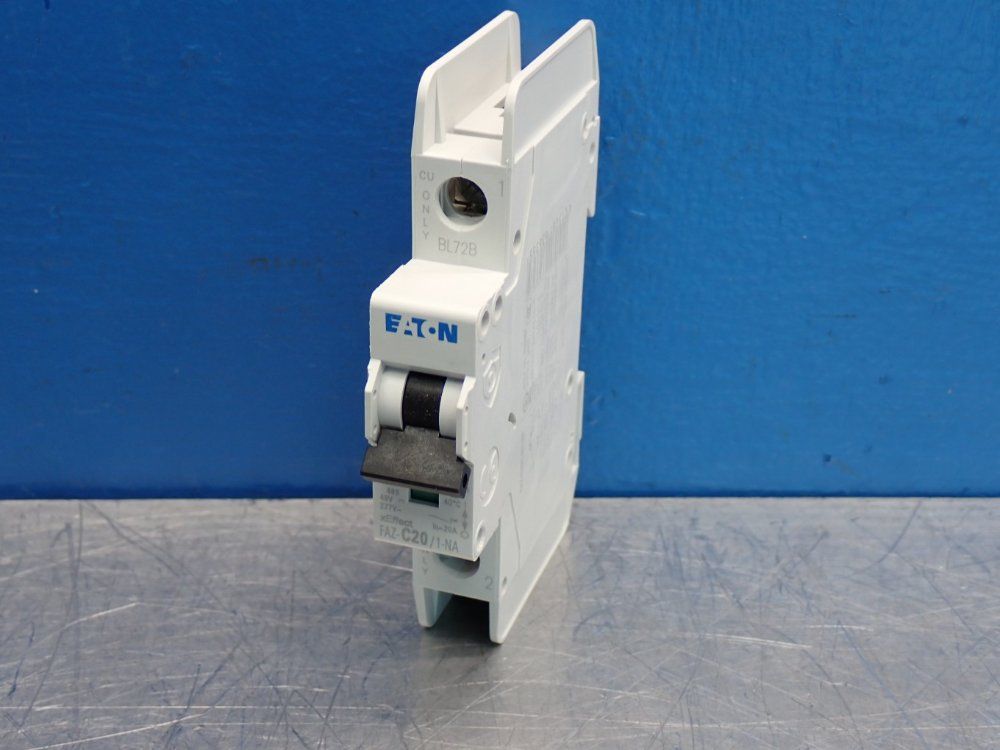 Eaton Industrial Miniature Circuit Breaker Supplementary Protector - Faz-c20/1-na-sp