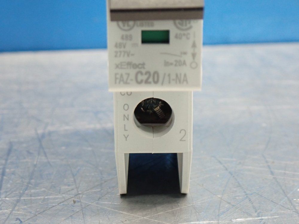 Eaton Industrial Miniature Circuit Breaker Supplementary Protector - Faz-c20/1-na-sp