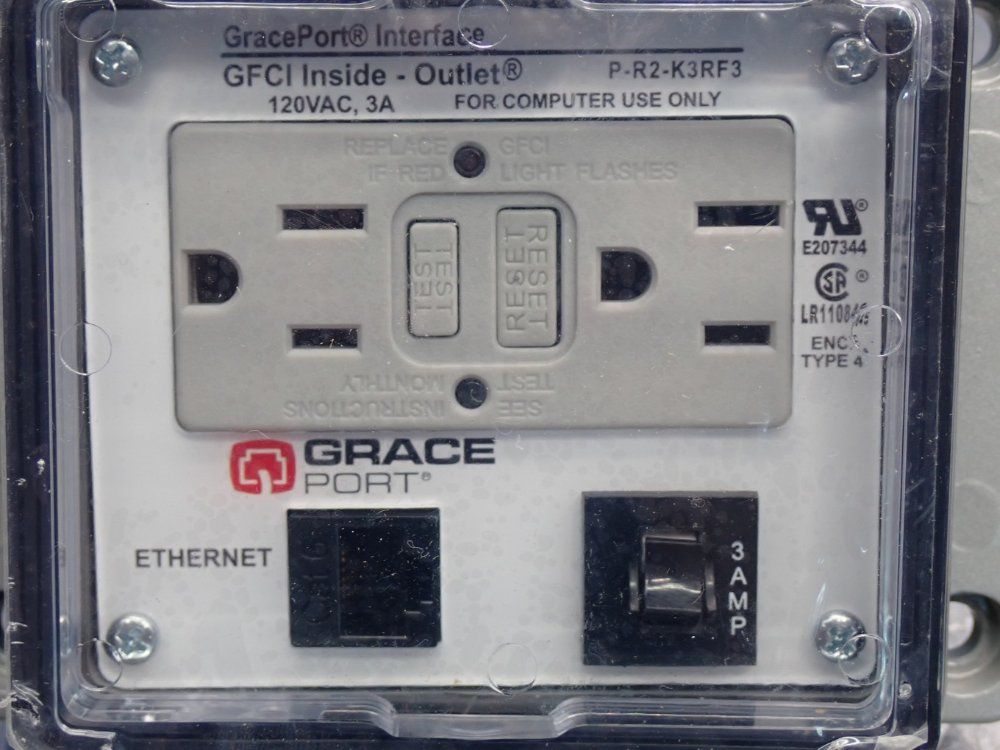 Grace Port Ul Type 12 Ethernet Receptacle Plug - P-r2-k4rf3
