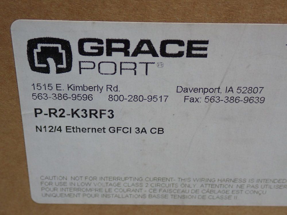 Grace Port Ul Type 12 Ethernet Receptacle Plug - P-r2-k4rf3