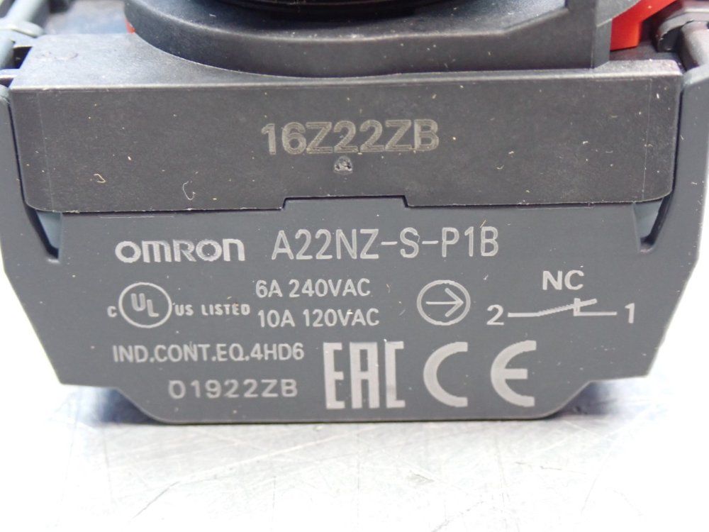 Omron 40 Mm Diameter Emergency Stop Pushbutton Switches, 5pcs - A22ne-m-p212-n