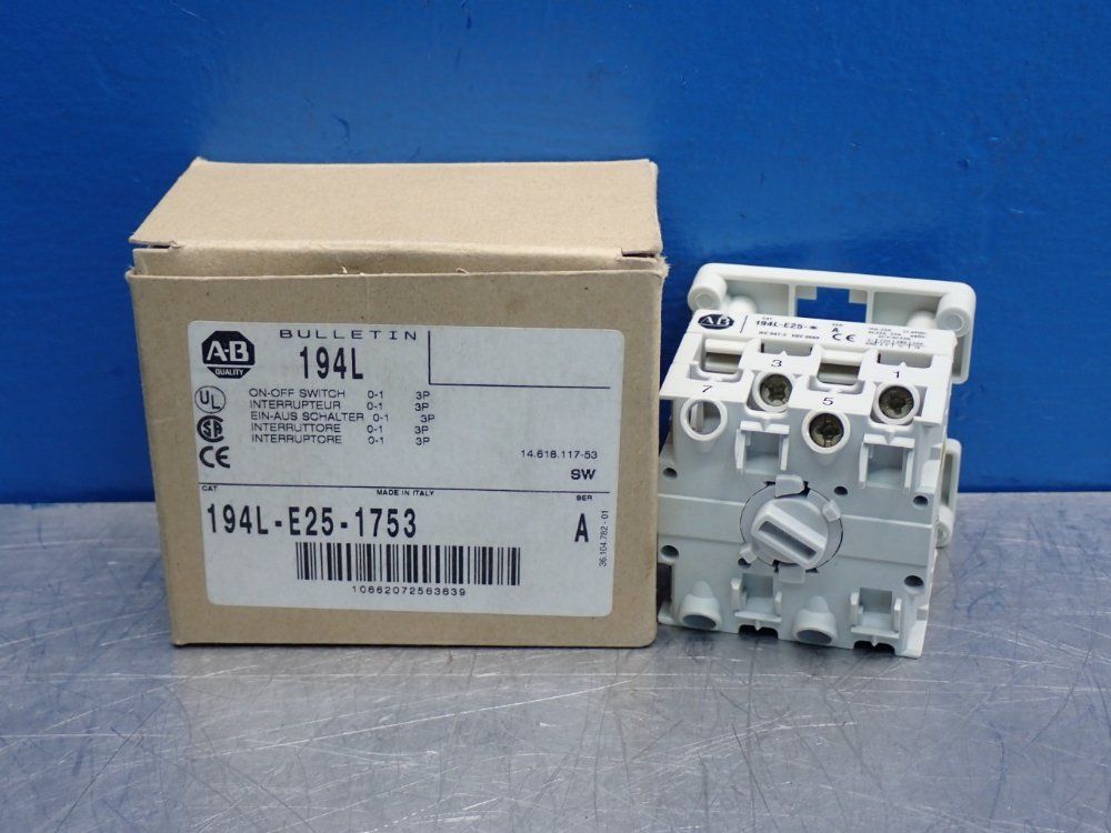 Allen Bradley Inductive Small-frame Load Switch - 194l-e25-1753