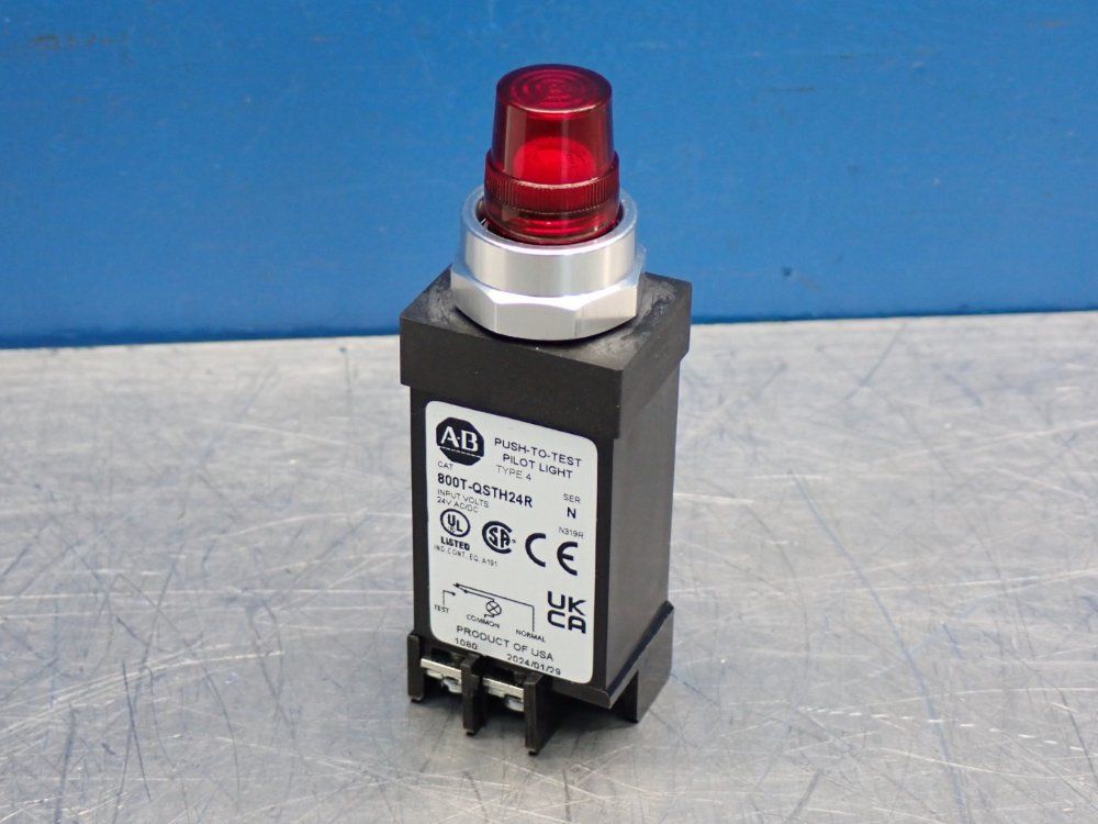 Allen Bradley Illuminated Push-pull Mushroom Head Push Button - 800t-qsth24r