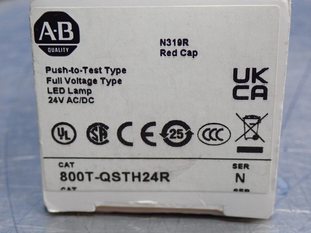 Allen Bradley Illuminated Push-pull Mushroom Head Push Button - 800t-qsth24r