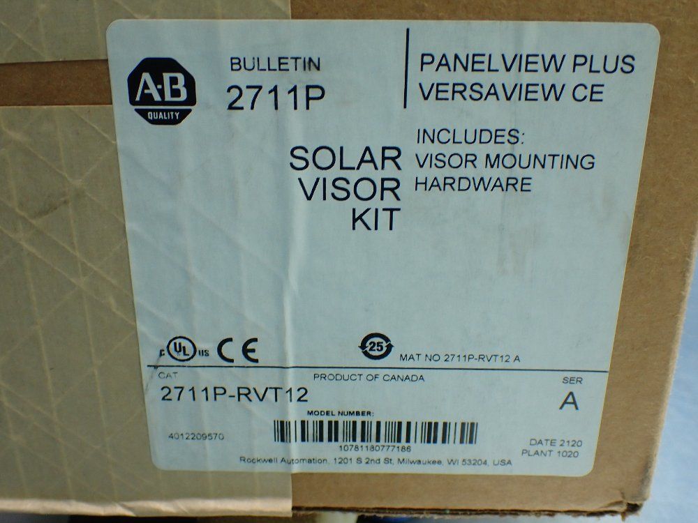 Allen-bradley Panelview Solar Visor Kit - 2711p-rvt12