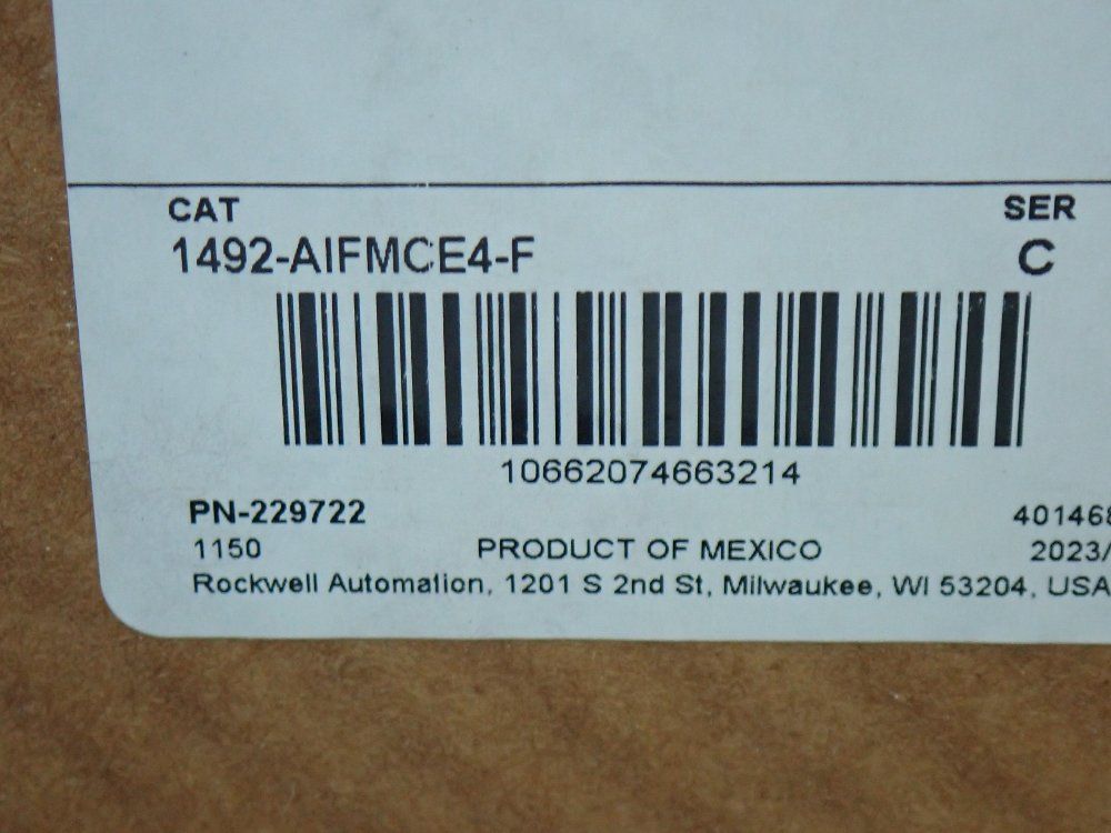 Allen-bradley Fused Interface Module For Hs Counter Encoder - 1492-aifmce4-f