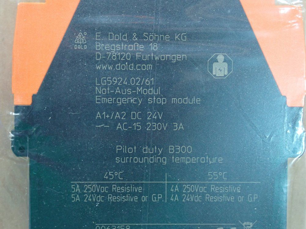 Dold Emergency Stop Module - 0063158