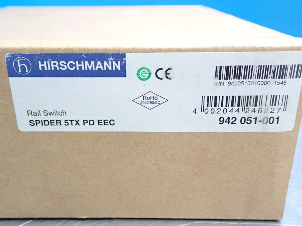 Hirschmann Spider 5tx Pd Eec Unmanaged Eternet Rail Switch 