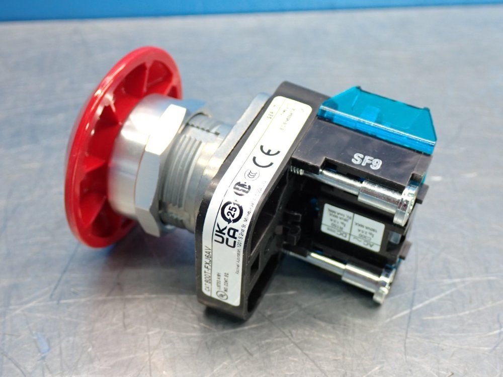 Allen Bradley 30mm Mushroom Head Push-pull Button Device - 800t-fxj6av