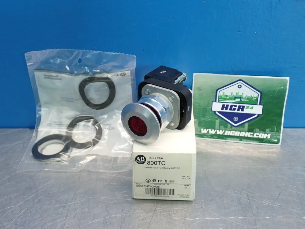 Allen Bradley 30mm Illuminated Push Button - 800tc-fxqh2r